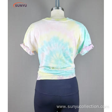 girl's short sleeve tie dyed t-shirt